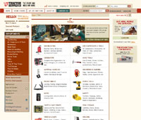 Tractor Supply Company Tools Landing Page